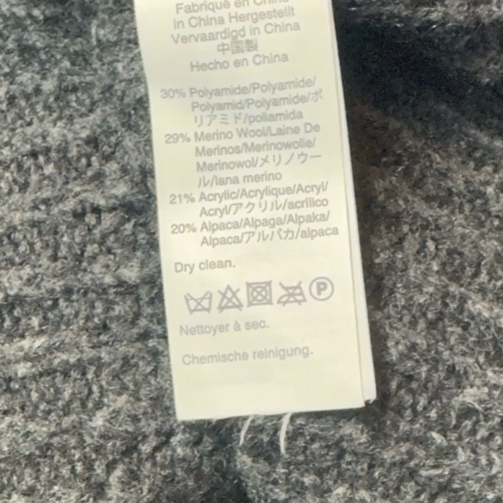 J. Crew Dark Gray Wool Alpaca Blend XS Turtleneck Sweater